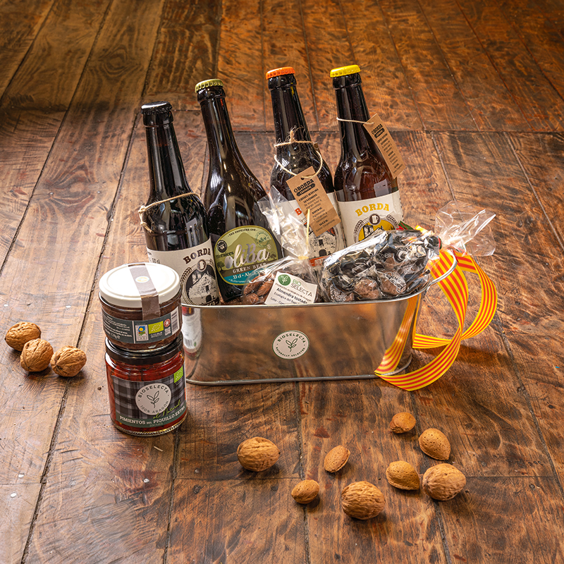 Cesta "Maridaje de cervezas".