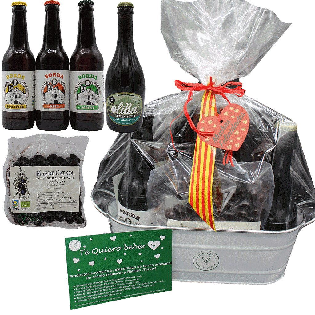 Cesta "te quiero beber"