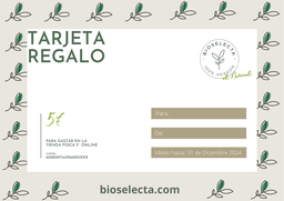 Tarjeta regalo "Bioselecta"